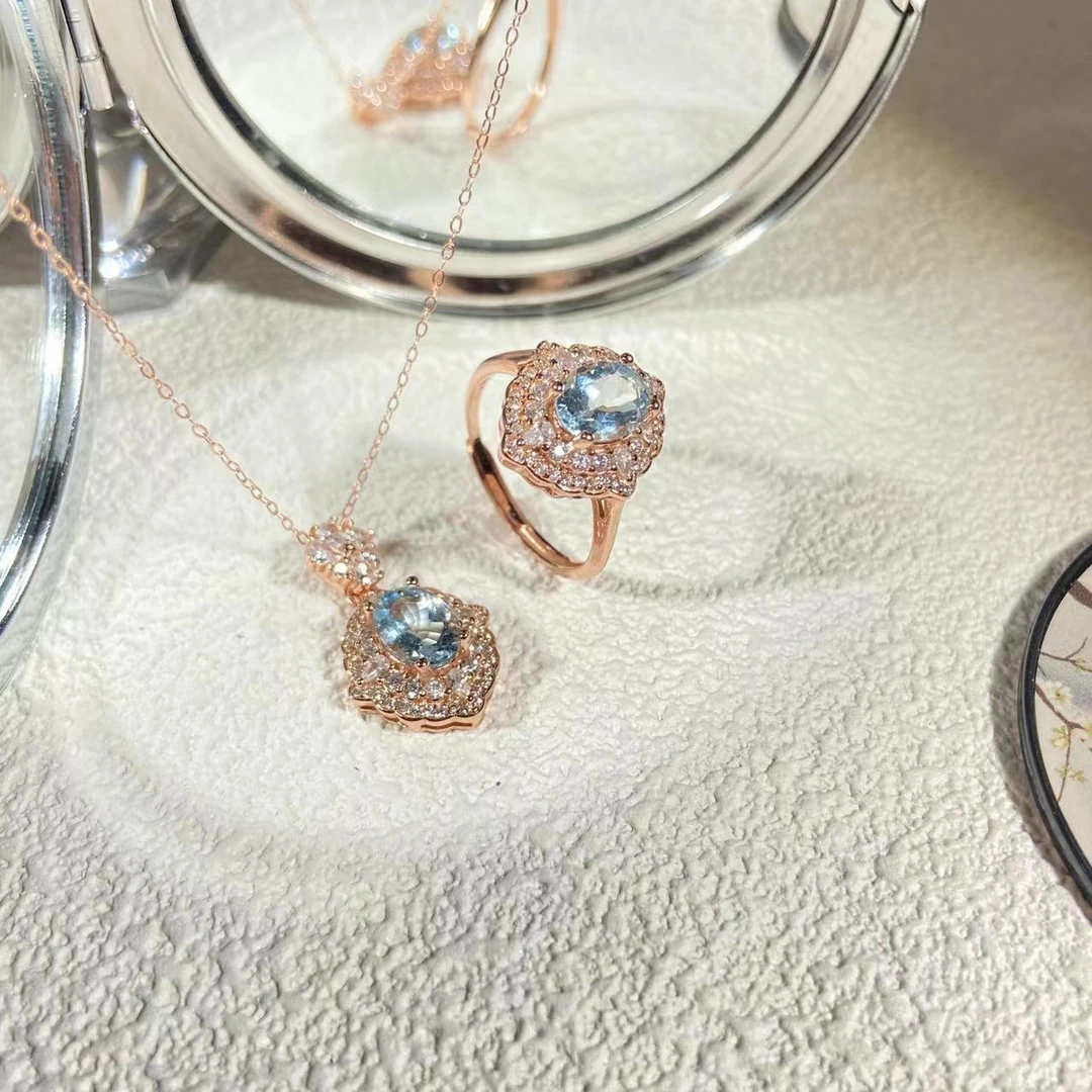 0412-CBGF33  海蓝宝套装