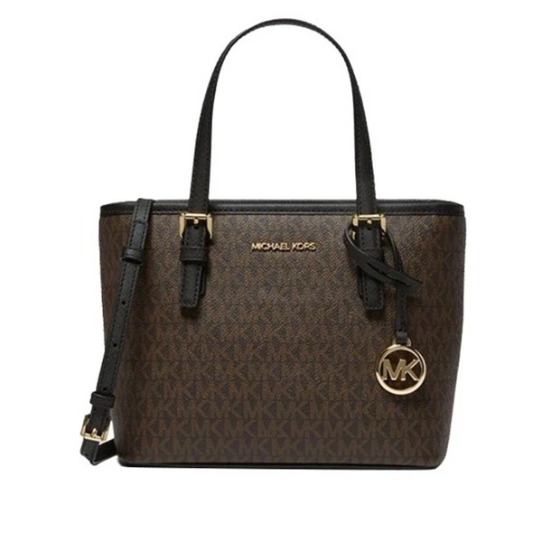 MICHAEL KORS/迈克高仕印花托特斜挎包超小号女款黑色香港直邮