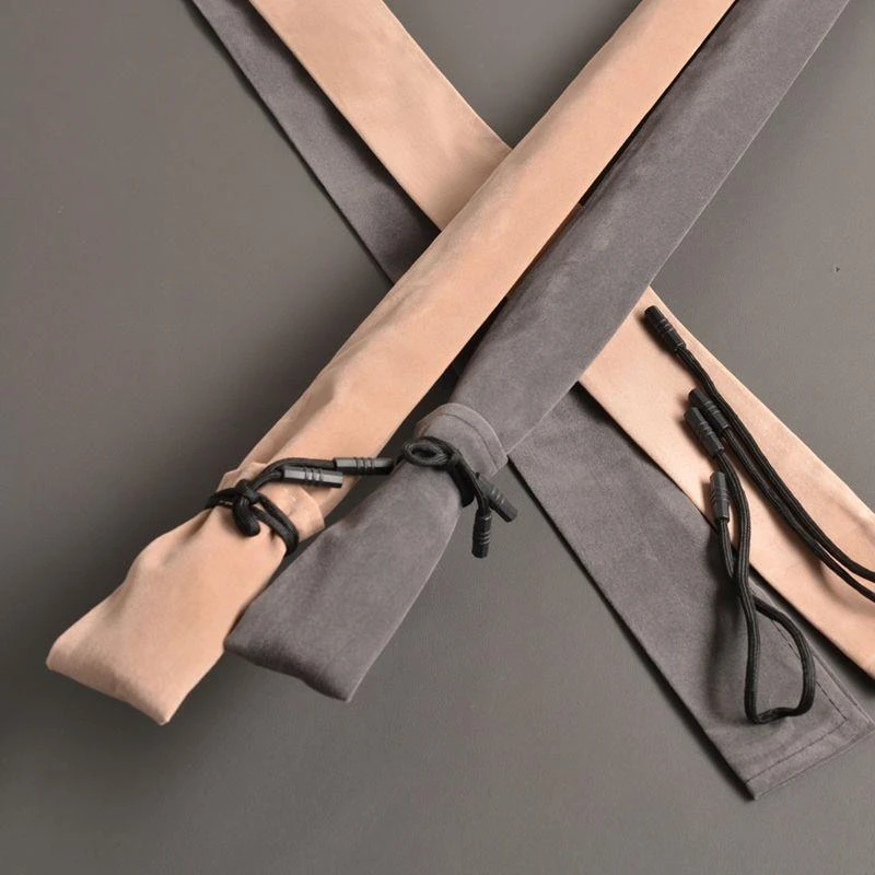 短绒鱼竿袋护竿袋鱼竿套仿古中国风无弹杆袋长布袋保护袋一杆一袋