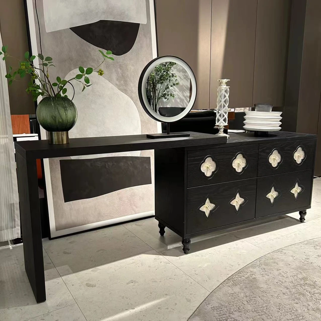 【四叶草梳妆台】卧室梳妆台【长1200宽400高720/搭台高760】