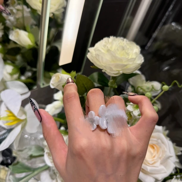 铜合金戒指 高定重工款时尚甜美戒指