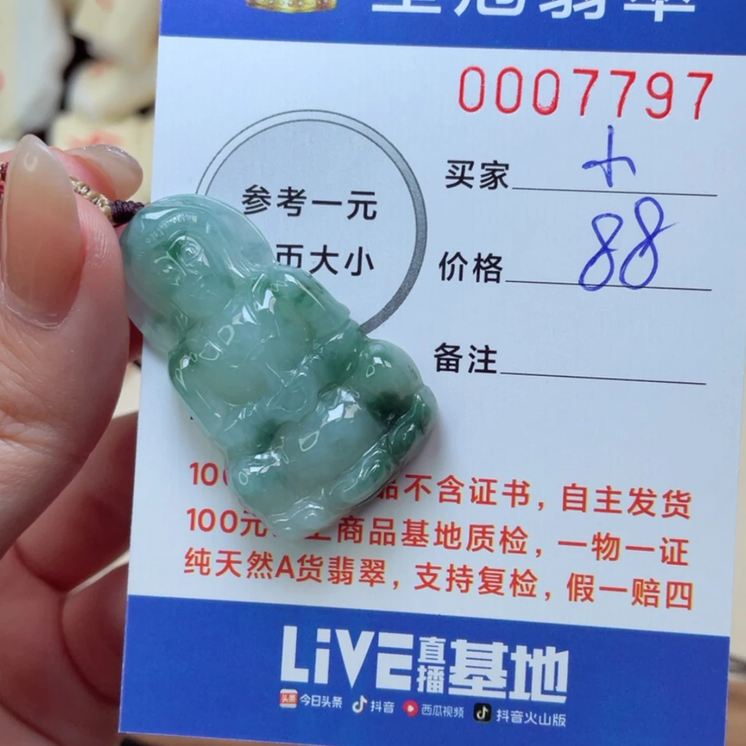 【闪购商品】翡翠颈饰未镶嵌巴****?