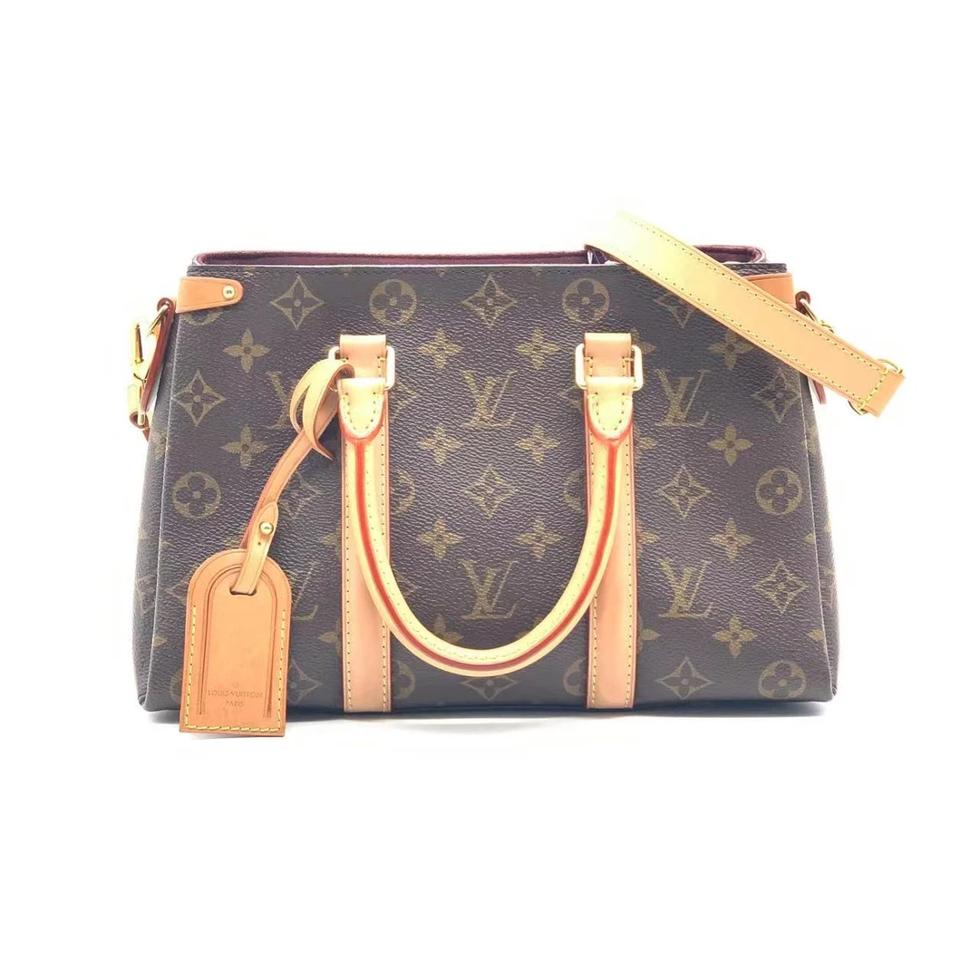 95新 LouisVuitton/路易威登 老花新款蒙田bb单肩包