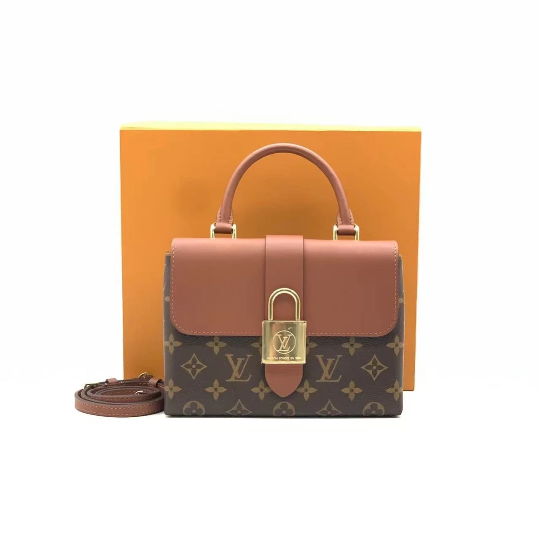 95新 LouisVuitton/路易威登 焦糖locky bb锁头包