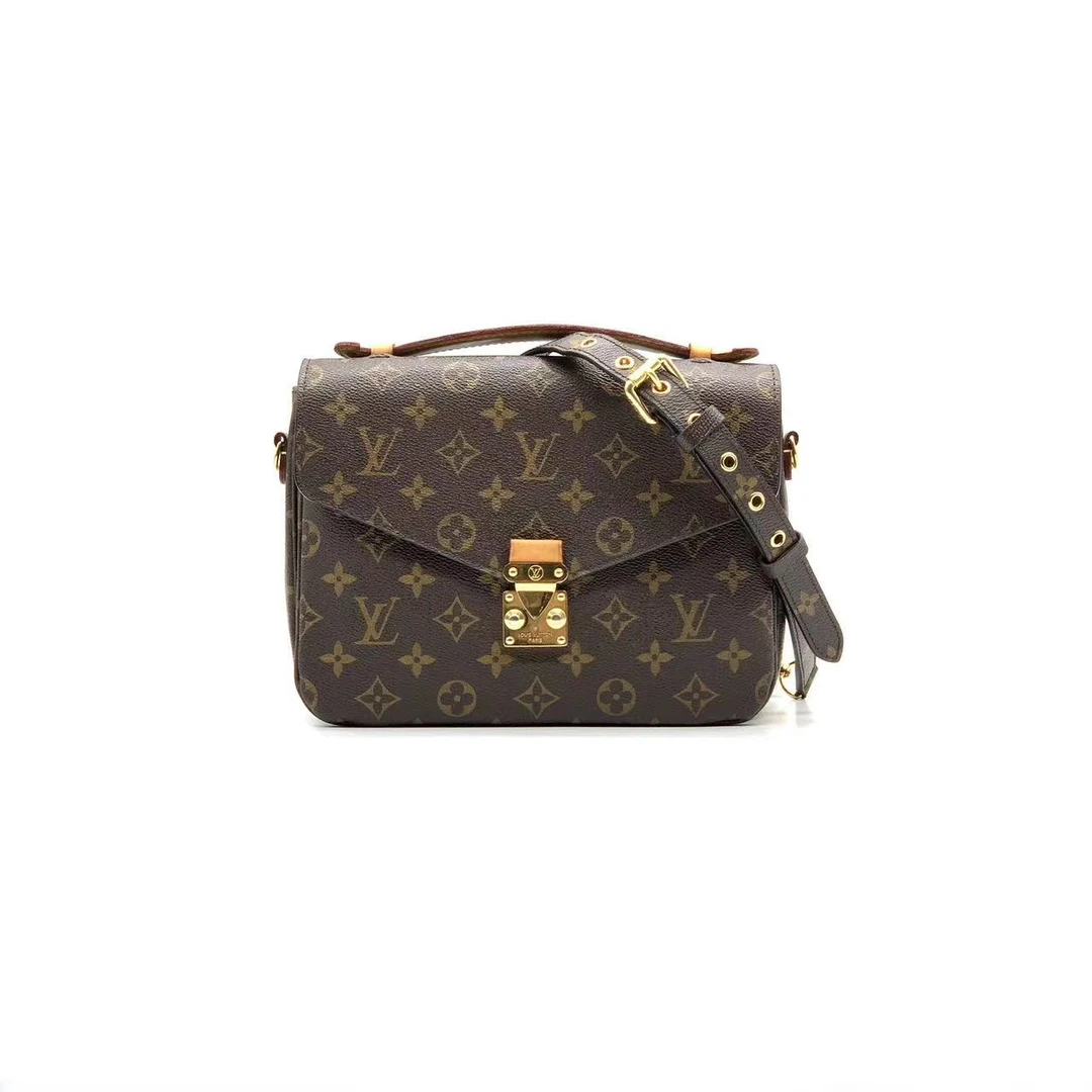 95新 LouisVuitton/路易威登 牛奢网/lv老花邮差包/经典翻盖单肩