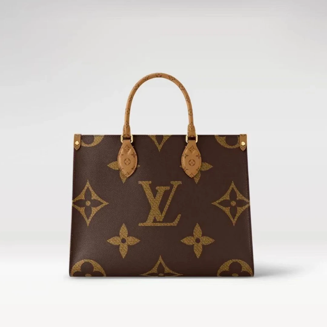 99新 LouisVuitton/路易威登 老花中号onthego托特包/