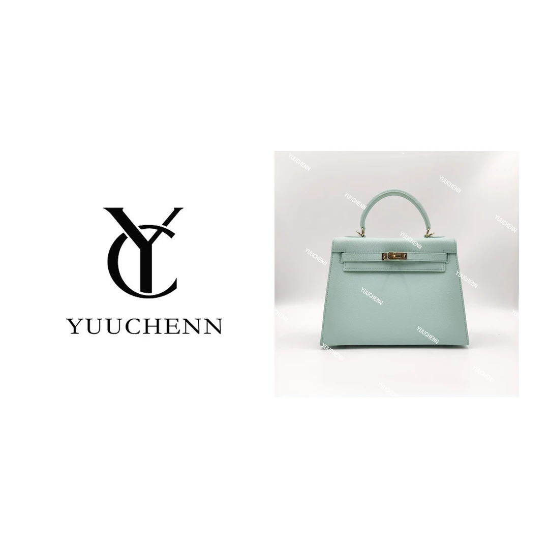YUUCHENN“中古凯丽”25cm原创设计高定真皮包 HH2806