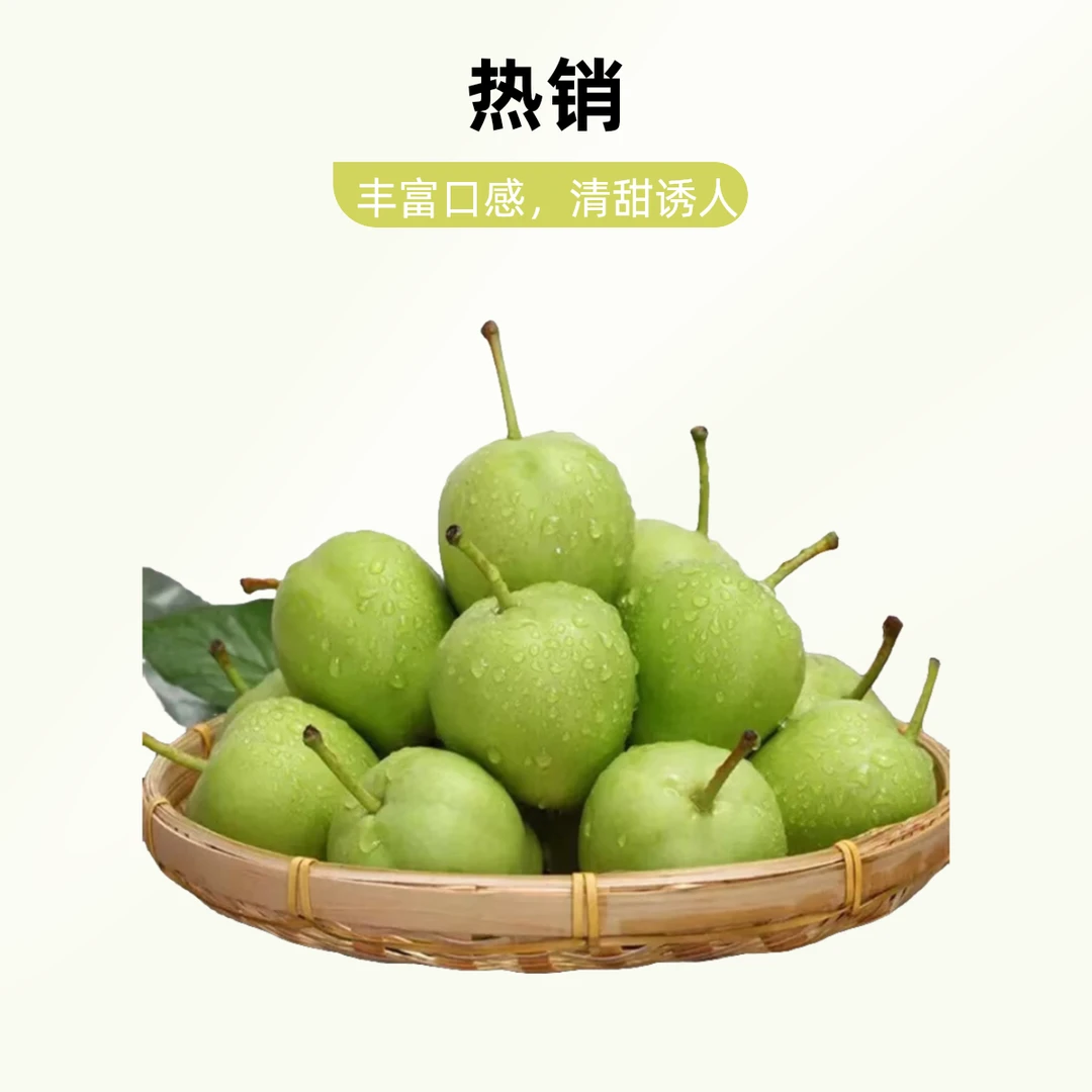 陕西早酥梨净重4.5斤脆甜可口新鲜香甜皮薄甜脆甘甜多汁美味优质