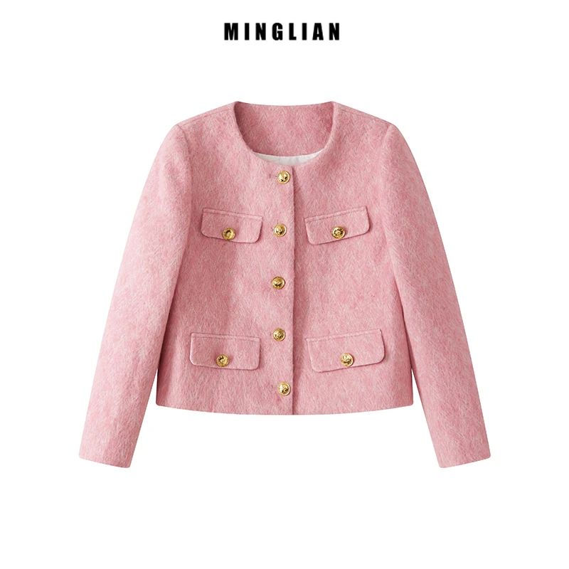 轻奢气质短款小香风外套女2023秋冬新款时尚上衣M6L23Q1087