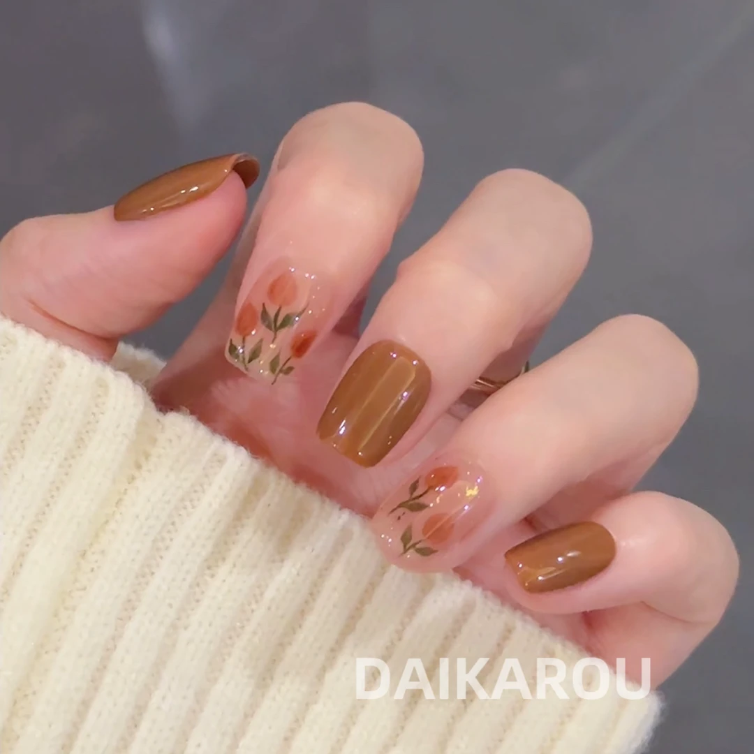 珍苞梳影 黛卡柔 新甲型 此度 短椭圆 中椭圆手工穿戴甲10片