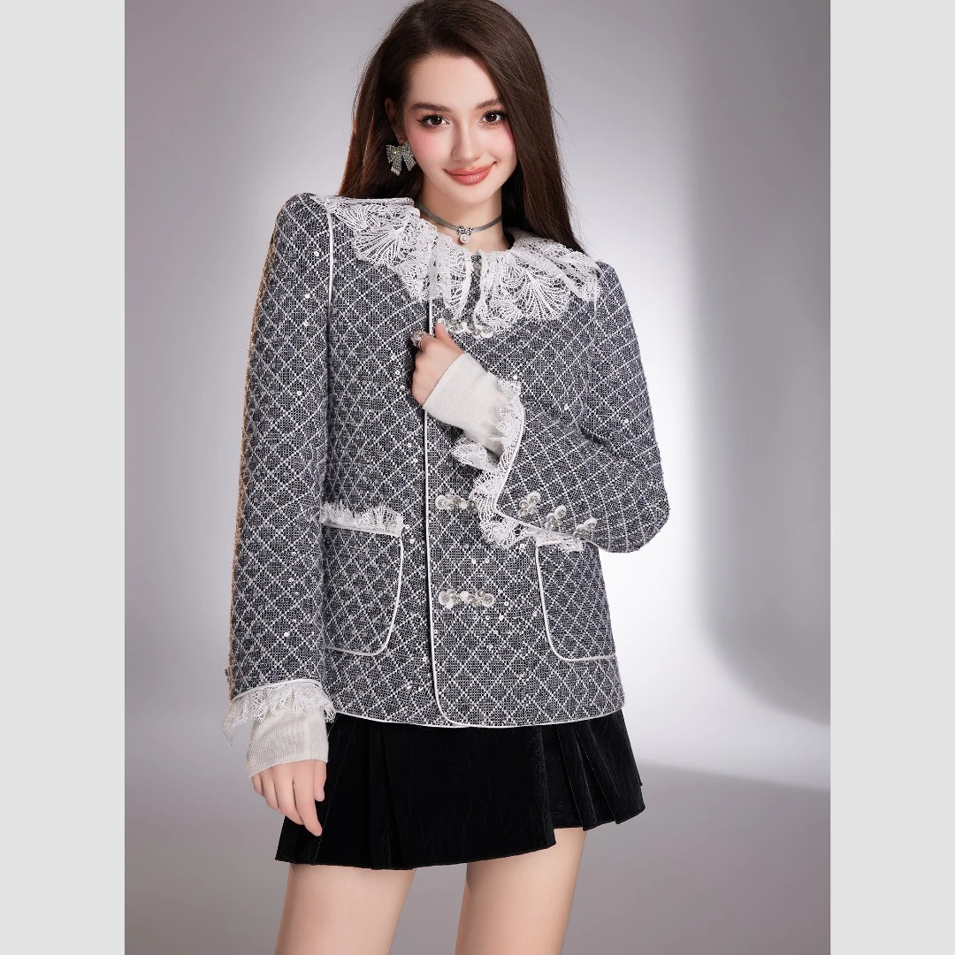 余潇潇【香香太妃】轻奢时尚短款小香羽绒服