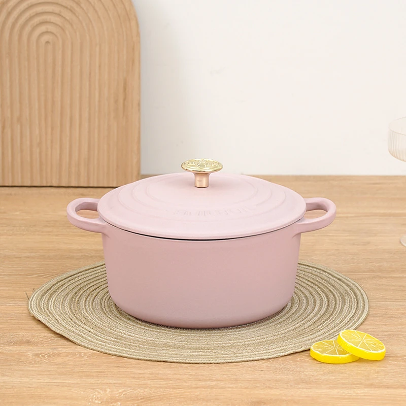 YANZAO/焱造铸铁珐琅锅22口径BOILBOIL 炖锅（3.5QT）