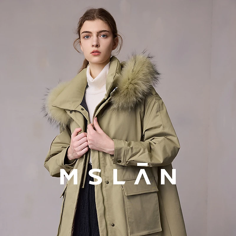 【商场同款】新款时尚保暖假两件毛领时髦羽绒服MEDE3107