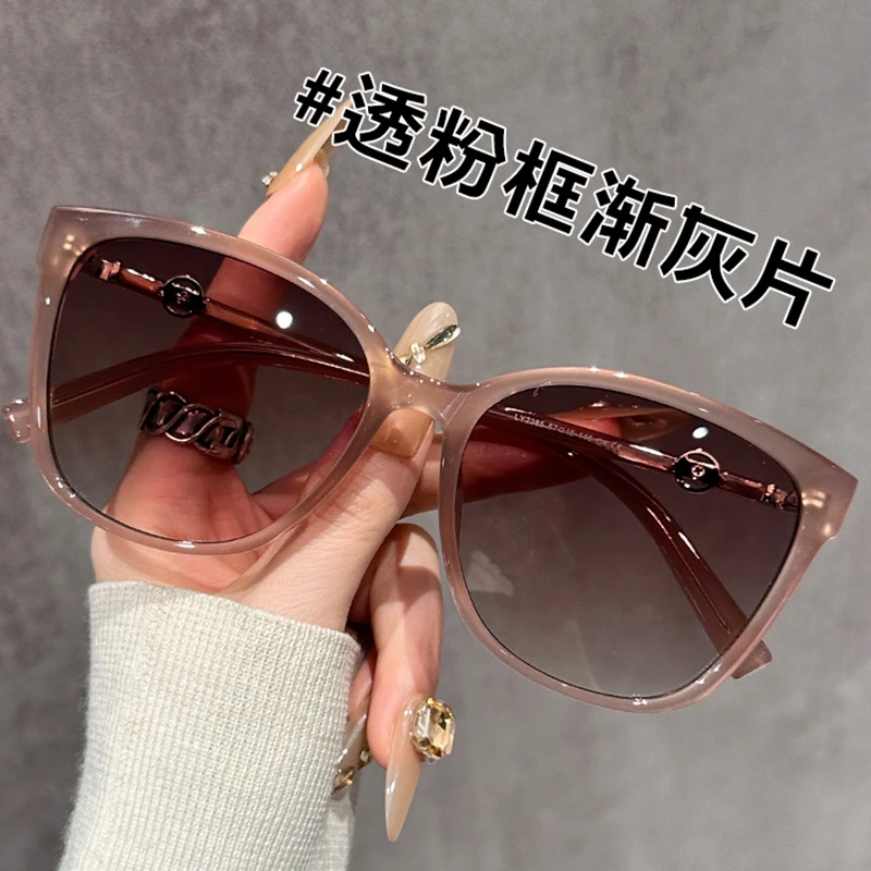 太阳镜女大脸墨镜韩版潮防紫外线防强光墨镜男夏防晒高级感显脸小