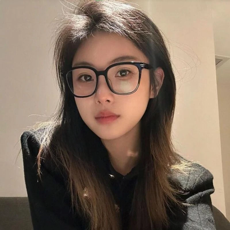 文艺复古韩系女潮素颜神器网红拍照大框眼镜方圆脸可配近视眼镜框