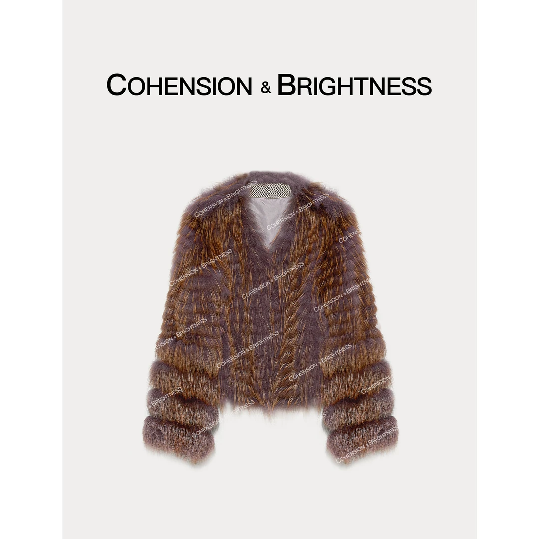 凝慧真的好【香岛巴黎】2024秋冬高级感时尚加厚毛毛短外套YQ920