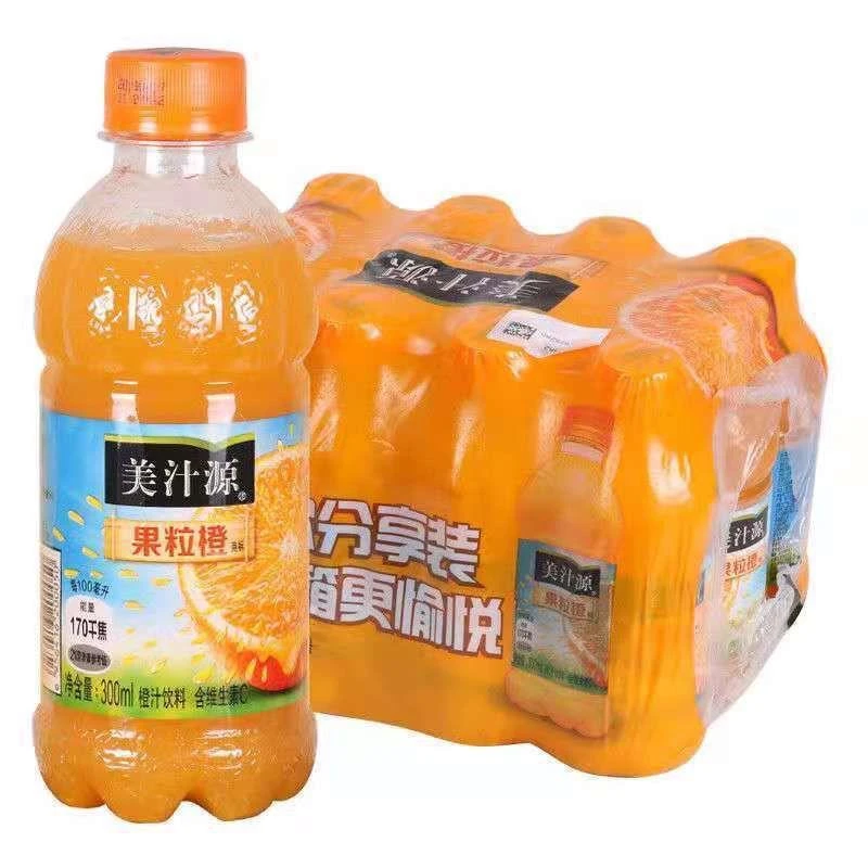 z可口可乐美汁源果粒橙橙汁饮料300ml迷你瓶新鲜果汁批发