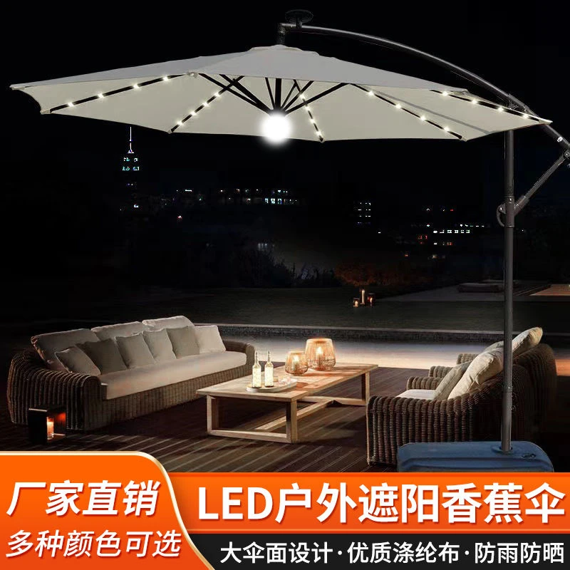 户外庭院伞室外遮阳伞沙滩摆摊咖啡厅香蕉伞阳台别墅花园伞太阳伞