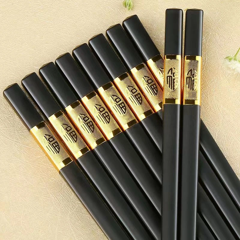 【亏本冲量】筷子合金筷金福厨房家用耐高温不发霉防滑筷酒店商用筷