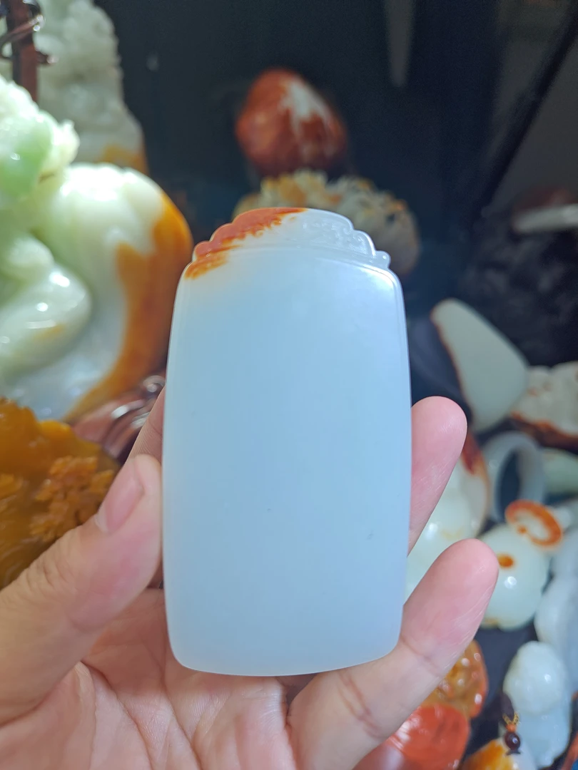 和田玉牌子羊脂白