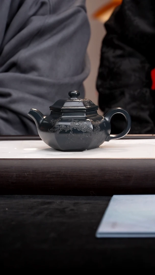 【闪购商品】紫砂茶壶早ZY 六方容天 君子兰 300cc