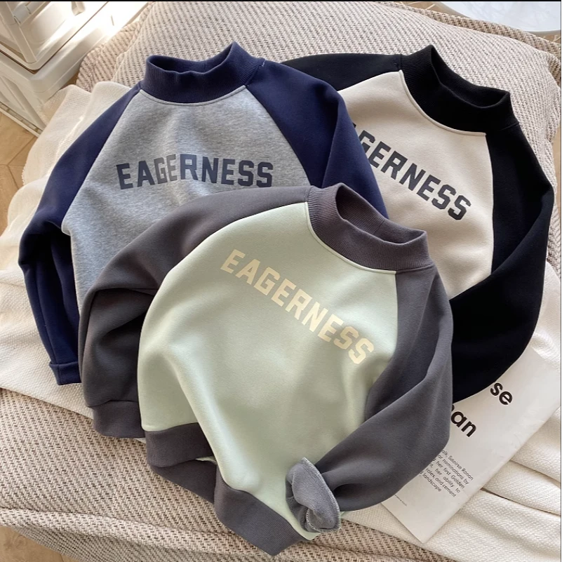 加绒卫衣男女童加绒加厚2025新款爆款中大童家儿童好看高级感