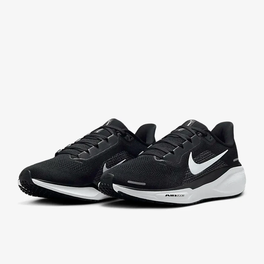 NIKE耐克正品男子AIR ZOOM PEGASUS 41纯黑色跑步鞋FD2722-002