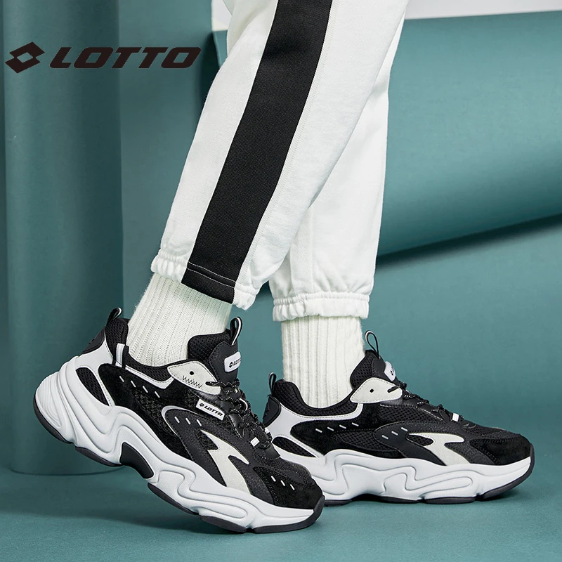 LOTTO/乐途潮流时尚鞋老爹运动鞋男款23冬季复古厚底增高休闲鞋