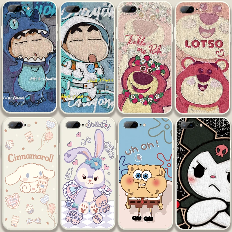 适用iPhone8plus苹果7plus/8plus手机壳ip7p情侣ip8p防摔可爱男女