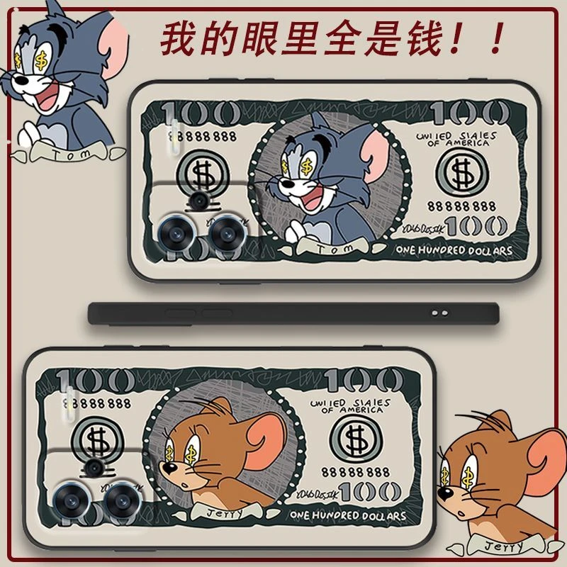 美元猫和老鼠小米Redmi note13pro+红米note13手机壳防摔全包软壳