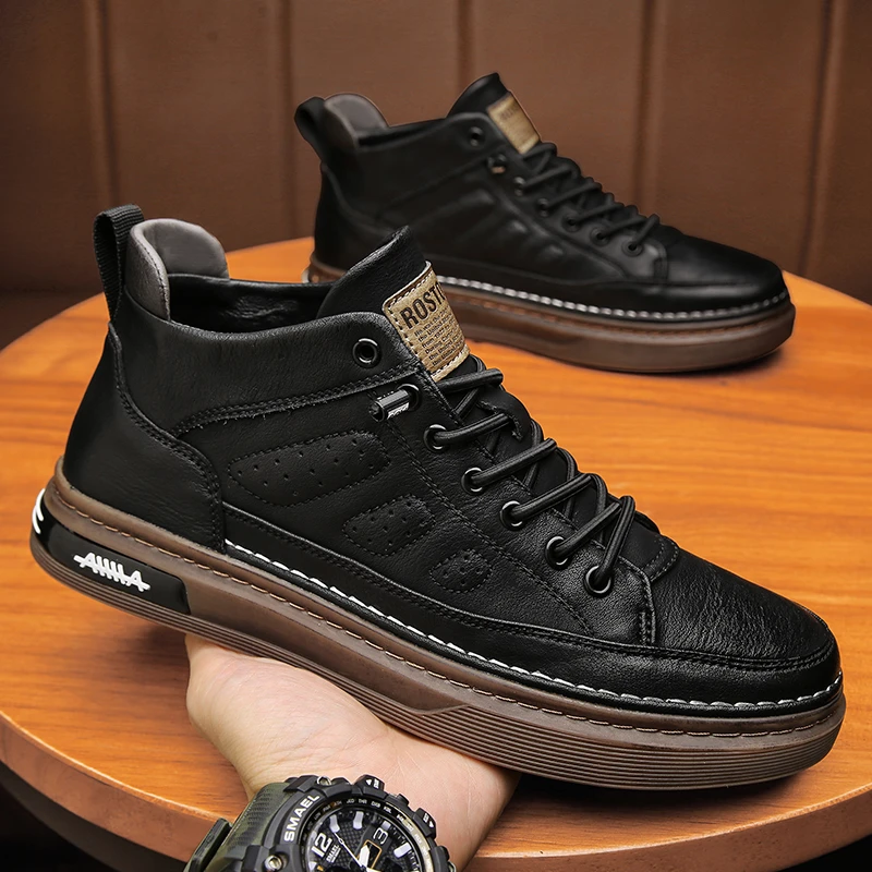 2022秋冬新款百搭休闲男鞋 男士时尚运动鞋潮鞋冬季高帮秋季保暖
