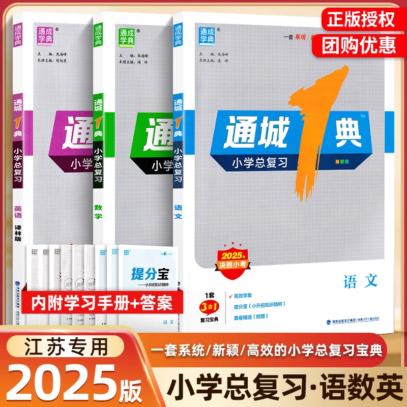 通城1典小学总复习语文数学英语人教版译林版小升初毕业真题汇编