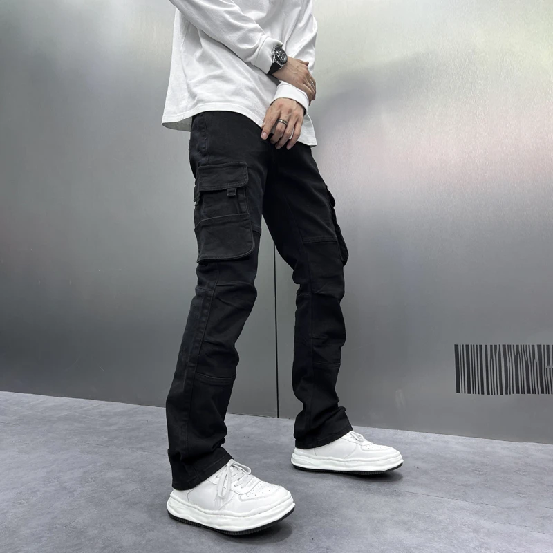 2024秋冬新款多口袋工装裤男宽松大码休闲长裤高品质潮牌男装