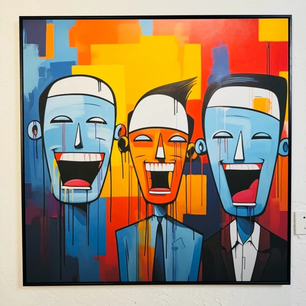 ［签名版画］马丁原创·哈哈大笑