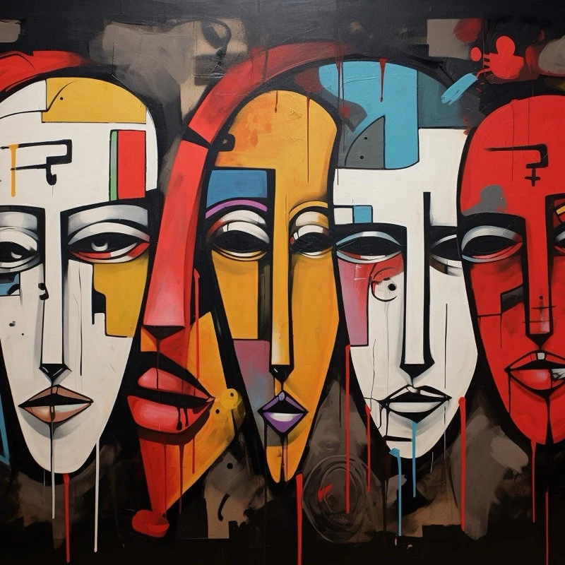 【签名版画】马丁原创作品·千面