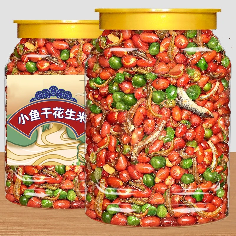 小鱼花生米下酒菜零食小吃商用袋装网红爆款油炸延边特产下酒菜脆