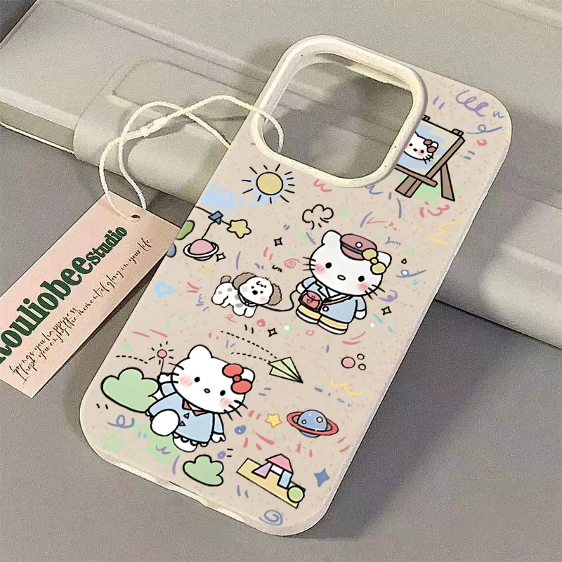 遛狗KT猫苹果15/14/13小麦款新年ins风中国风软壳肤感女xs/xr软壳