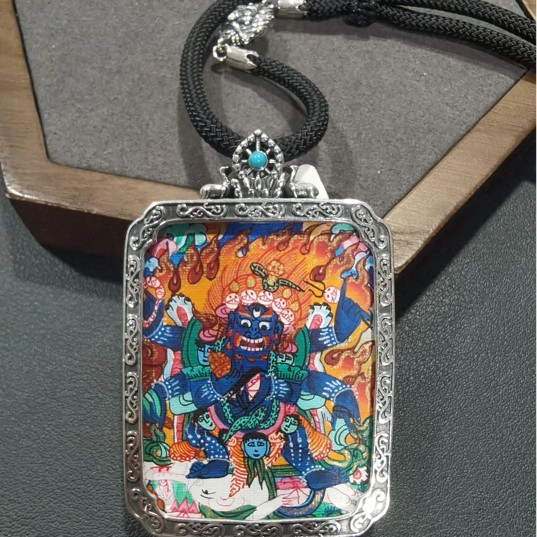 吊坠925银 壹加 | 大黑天卡卡竖款吊坠