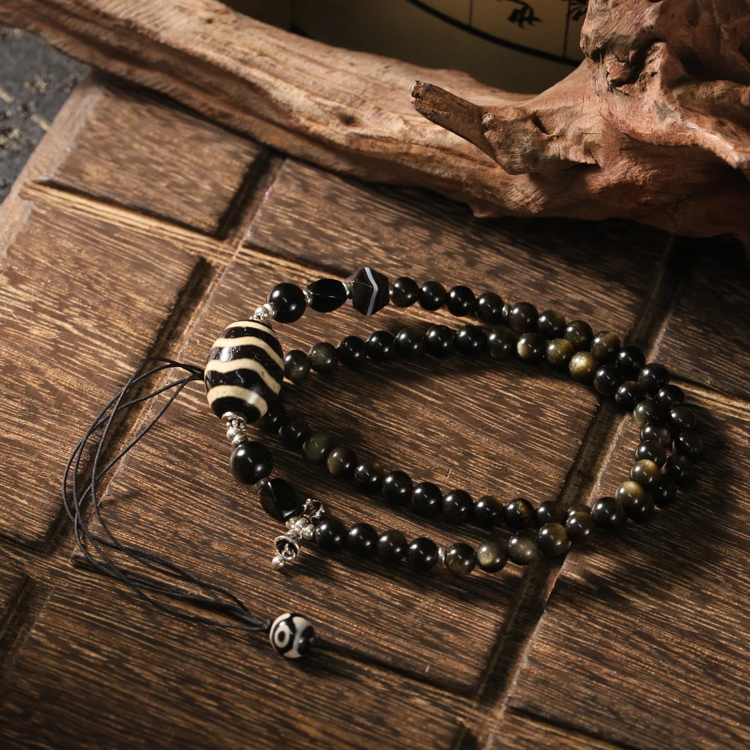 壹加 | 玛瑙双水纹横款锁骨链