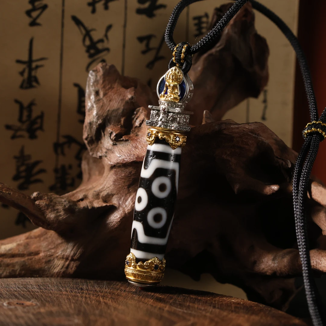 壹加林妹妹 | 玛瑙七眼药师竖款吊坠多样性发一