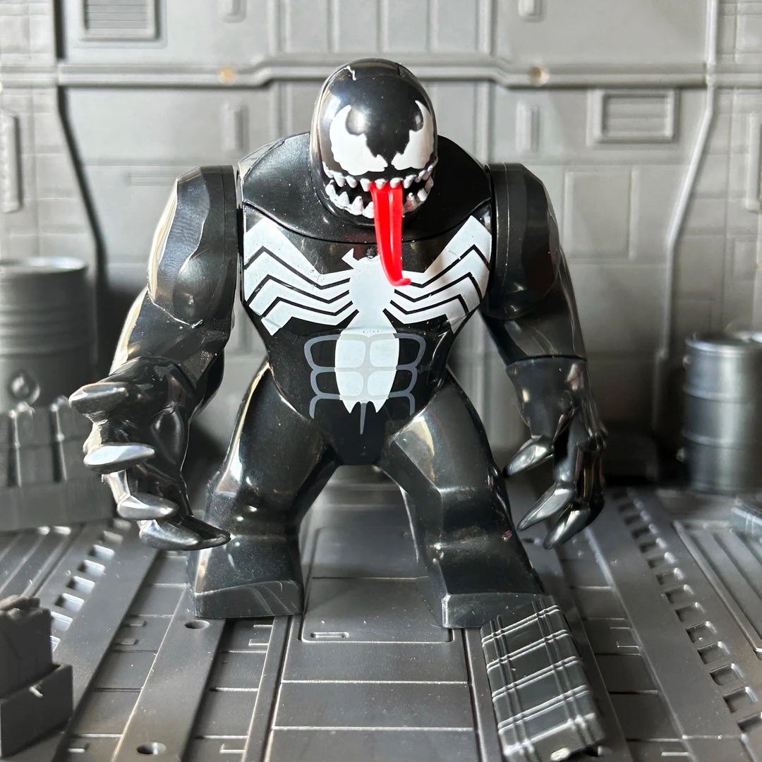 复仇者联盟毒液血清拼装人仔小颗粒儿童男孩积木玩具摆件