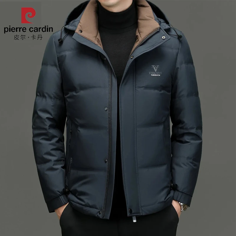 皮尔卡丹冬季轻奢高档男士棉服外套中年时尚加厚保暖棉袄时尚男装