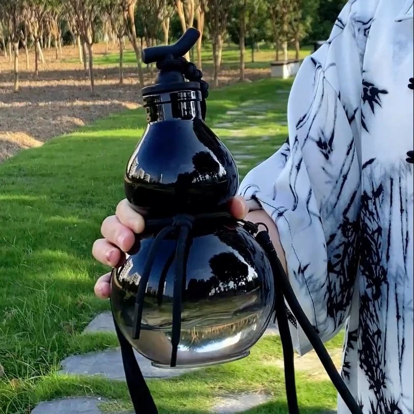 葫芦水壶大容量运动便携水杯户外运动网红创意潮流时尚学生杯子