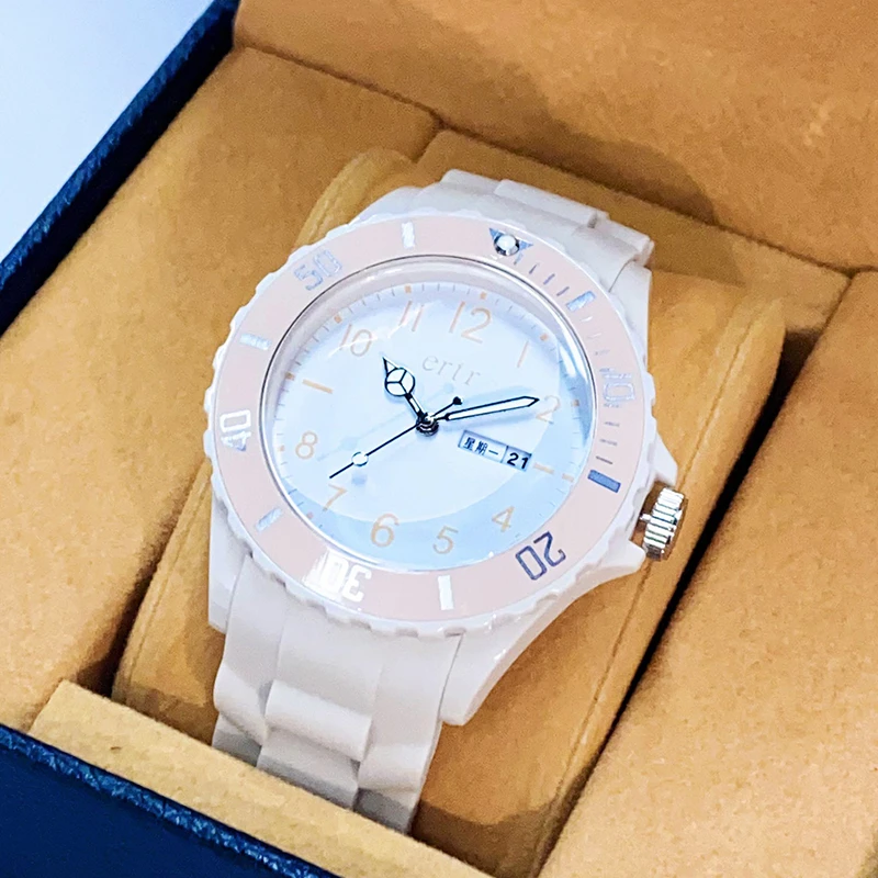 手表女款学生防水夜光星期日期静音指针式大数字初中高中石英表