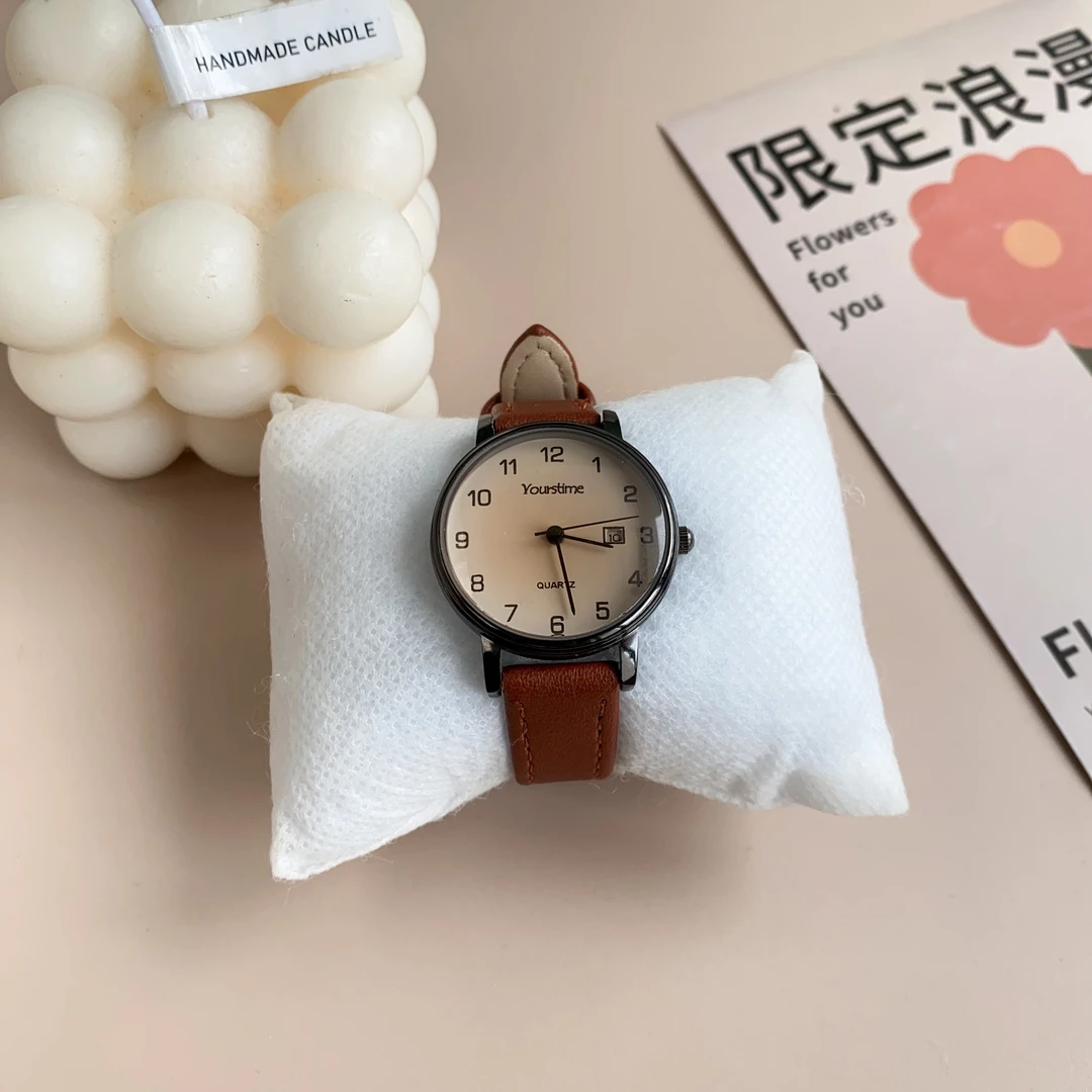韩系学院风手表女款考试专用高中初中学生高颜值女生2024新款机械