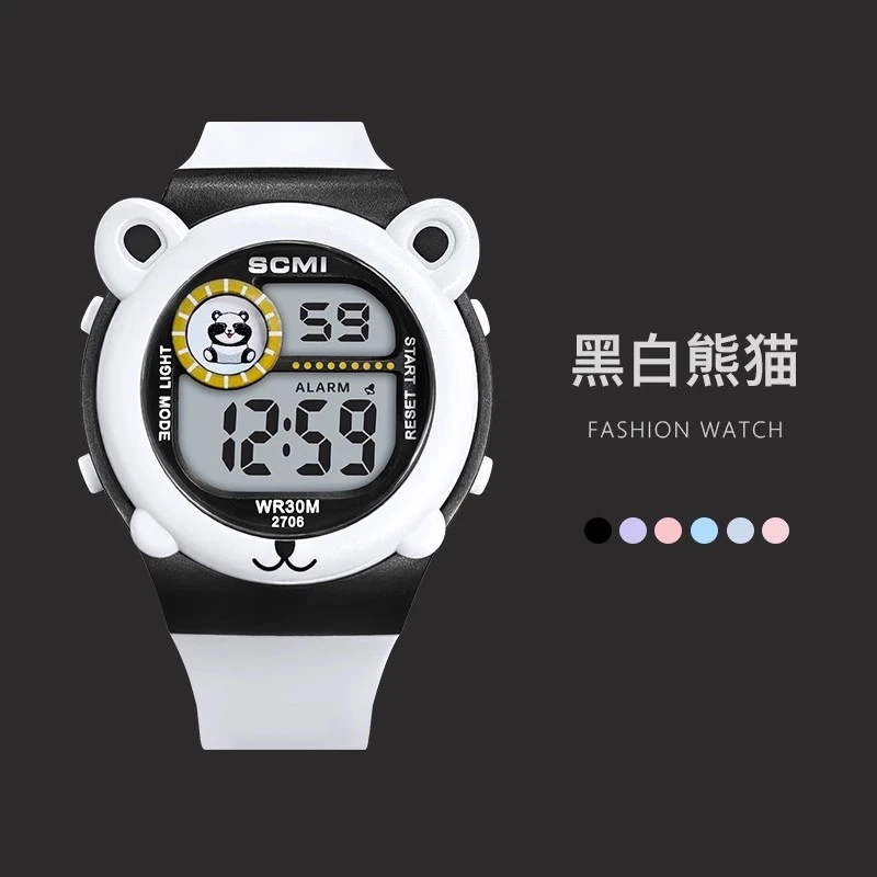 猫咪手表女孩男孩女款小学生防水夜光闹钟女童儿童玩具男童电子表