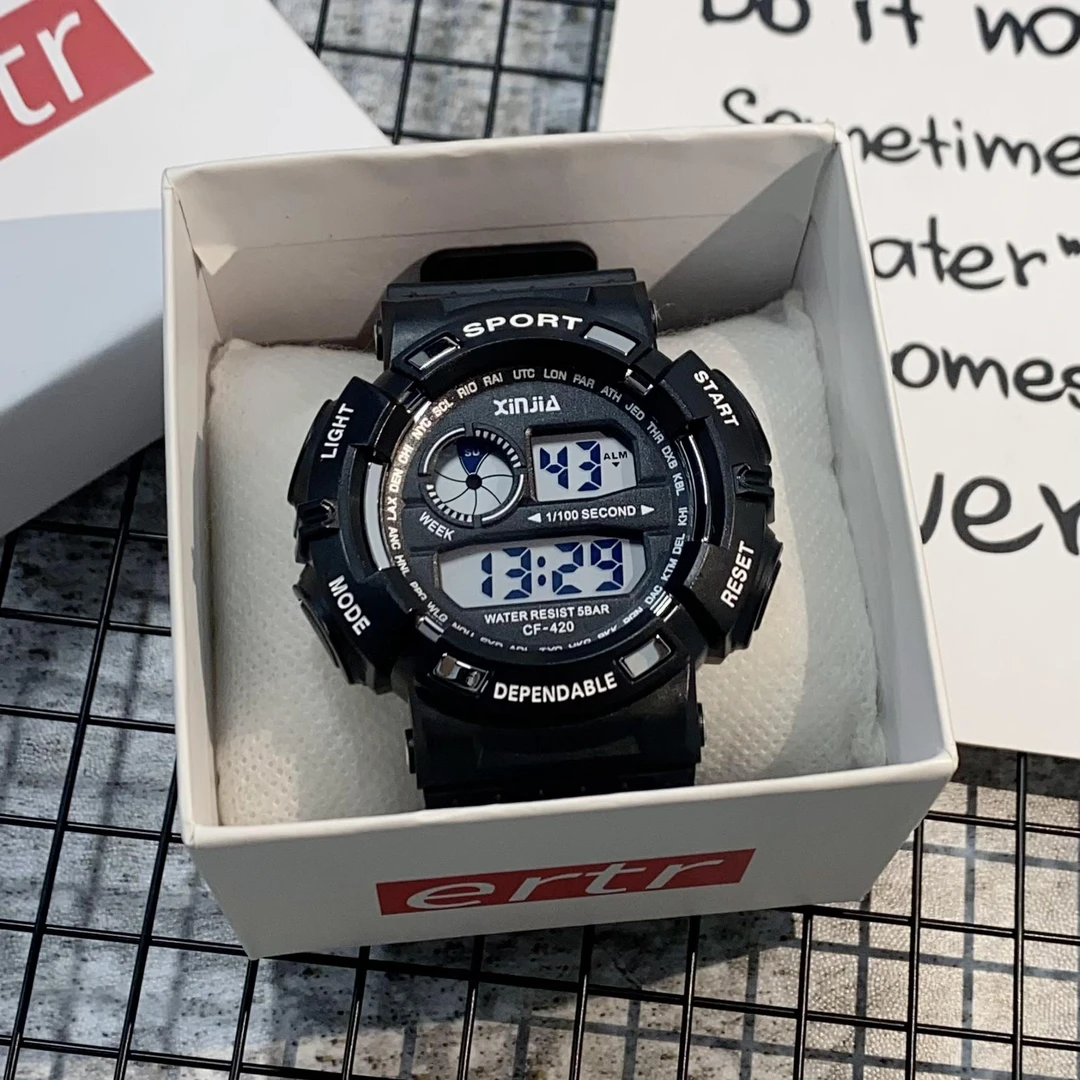 儿童手表男款学生初中高中生运动防水2024新款小学生电子表男孩