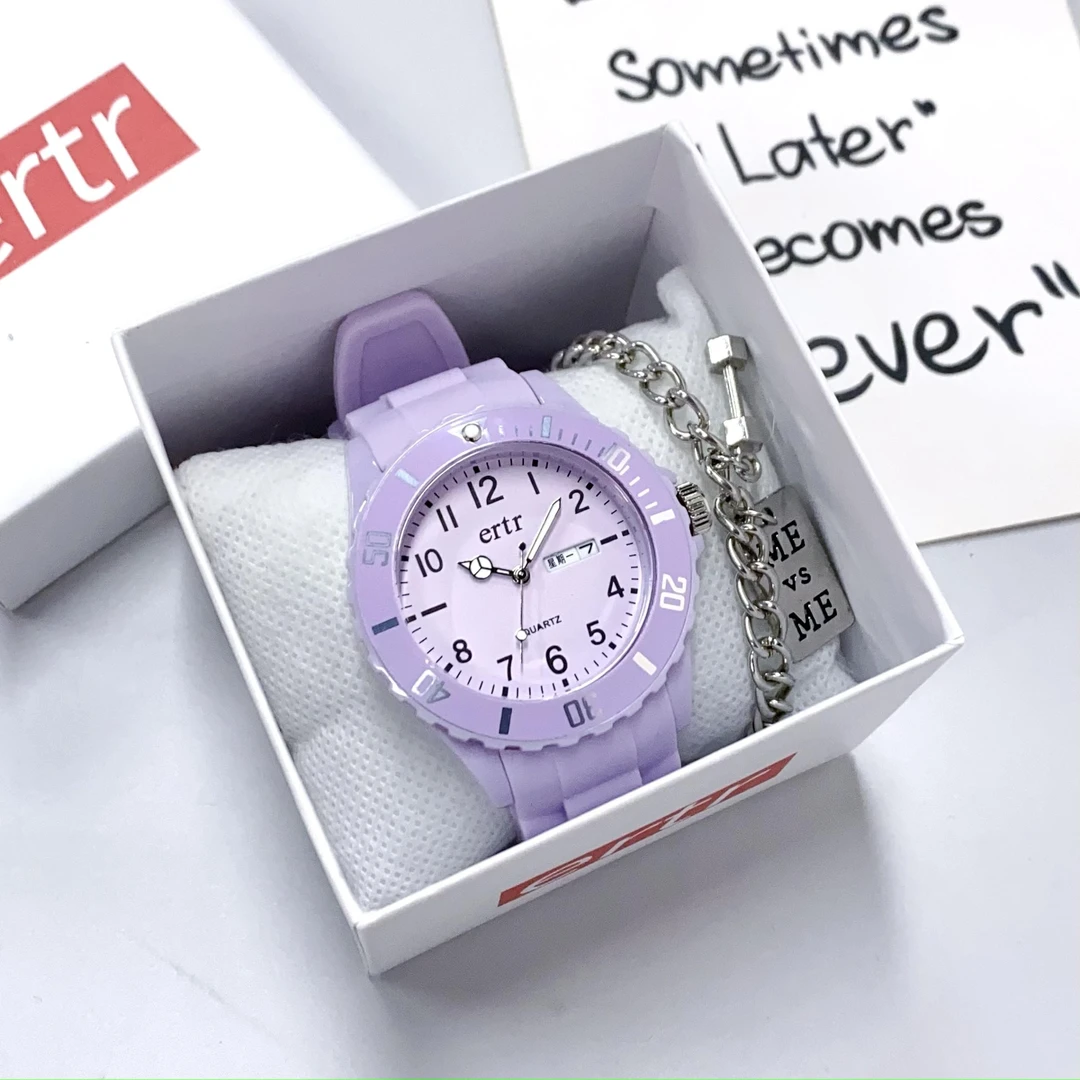 手表女款2024新款初中学生初高中考试专用儿童女孩电子表只看时间