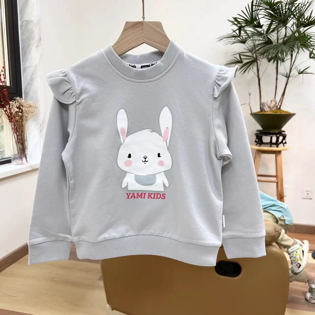 GW6014兔子卫衣 女童秋季纯棉毛圈上衣