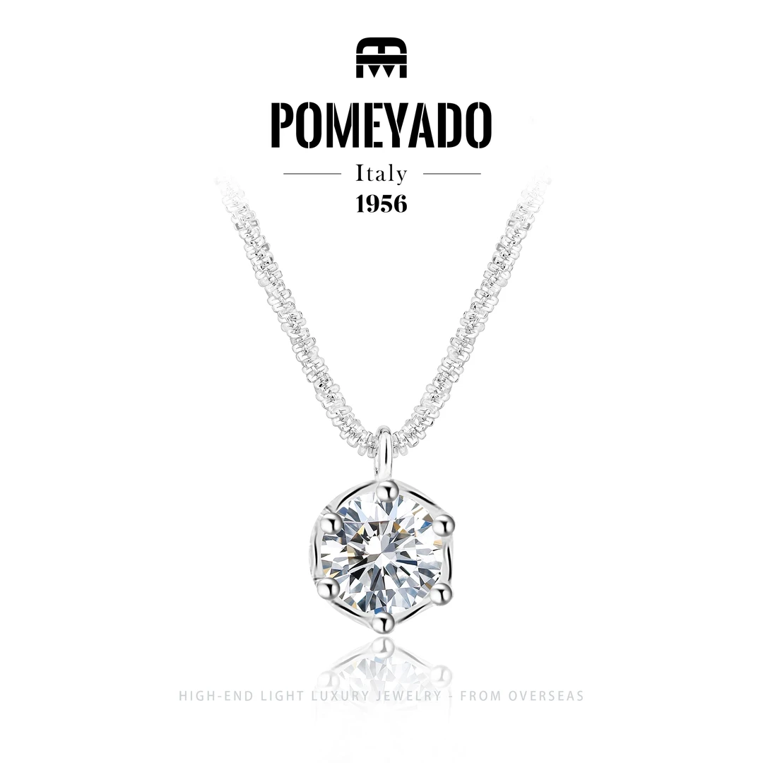 坠链均925银莫桑石 【星河璀璨】POMEYADO设计师款 轻奢项链 F1188